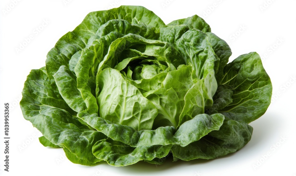 Green butterhead lettuce cabbage isolated on white background Green butterhead lettuce cabbage isolated on white background