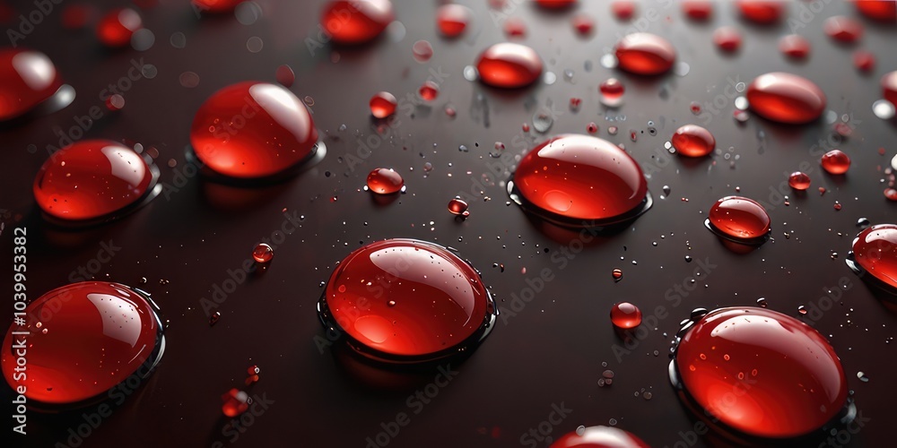 red blood cells background,red drops on a glass,red water drops red blood cells background,red drops on a glass,red water drops