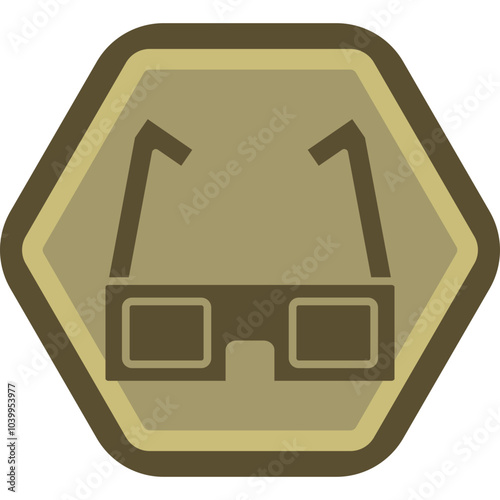 3d Glasses Icon Design