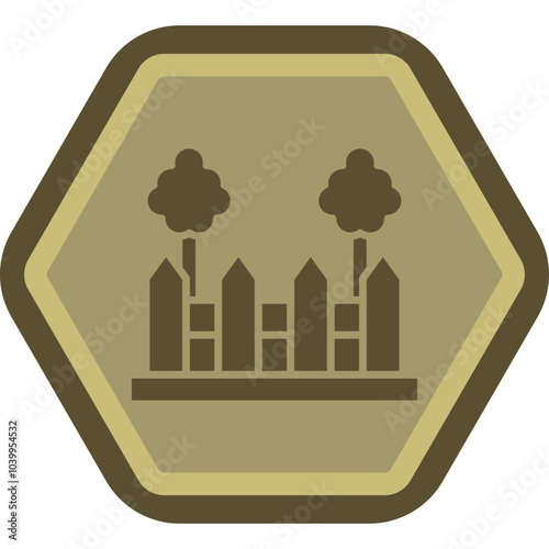 Garden Fence Icon Design