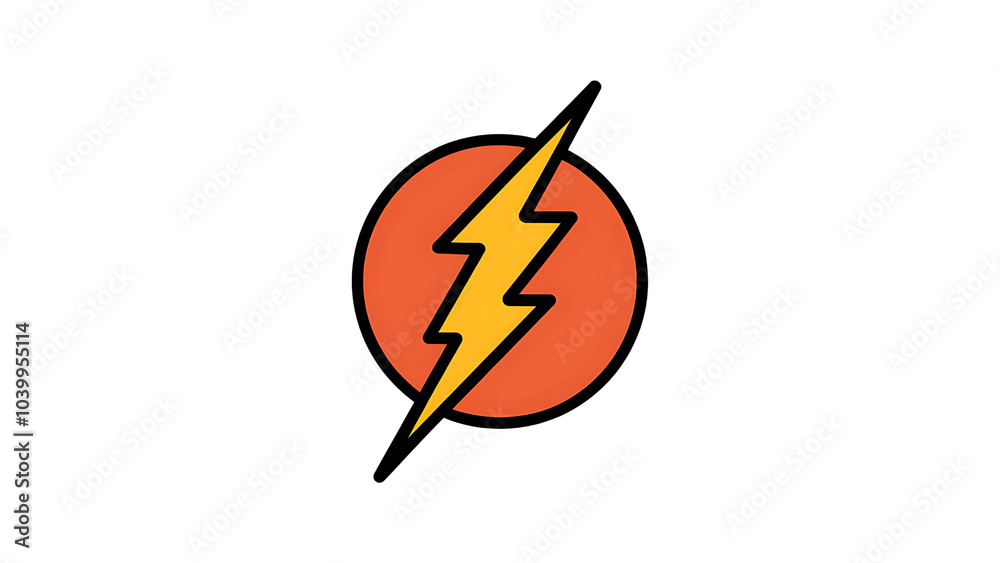 Flash icon on Transparent Background Flash icon on Transparent Background