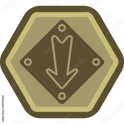 Down Arrow Icon Design