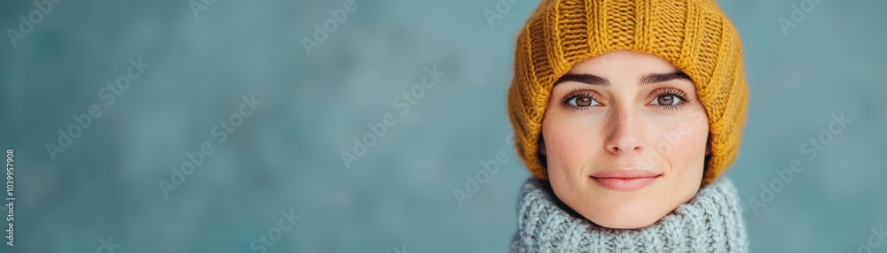 Comfortable scarf with a relaxed fit, worn by a model enjoying a winter walk in a park, soft lighting, winter fashion, scarf, comfort Comfortable scarf with a relaxed fit, worn by a model enjoying a winter walk in a park, soft lighting, winter fashion, scarf, comfort