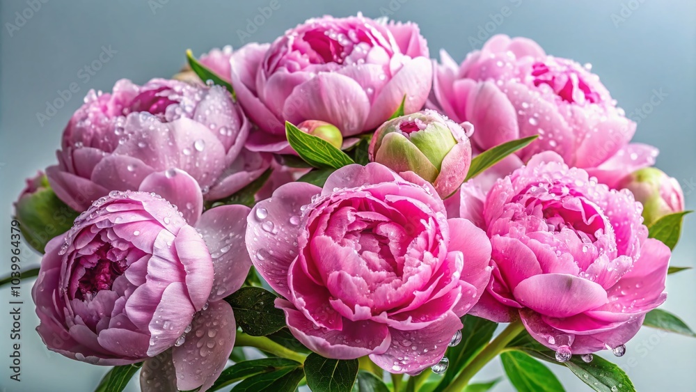 Exquisite Bouquet of Peony Flowers for Stunning Product Photography