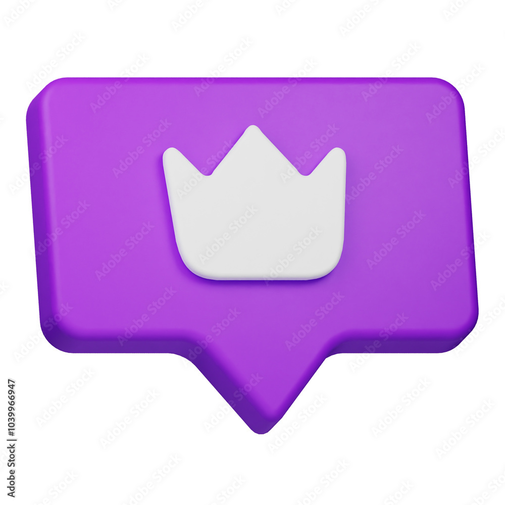 subscriber chat 3d icon isolated on the white background subscriber chat 3d icon isolated on the white background