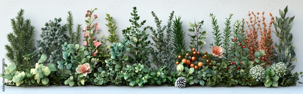 Decorations for Christmas and New Year's, 3D illustration, CG rendered Decorations for Christmas and New Year's, 3D illustration, CG rendered