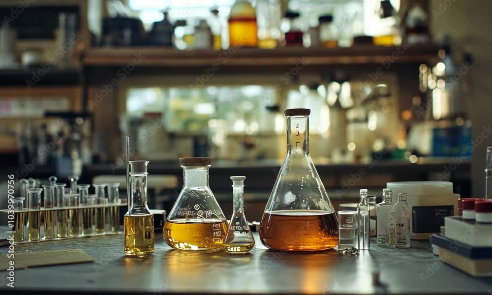 Laboratory Experiment with Glassware and Chemicals Laboratory Experiment with Glassware and Chemicals