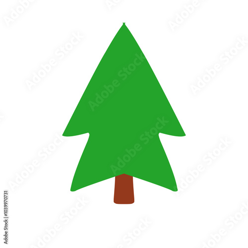 Christmas Pine Tree Illustration