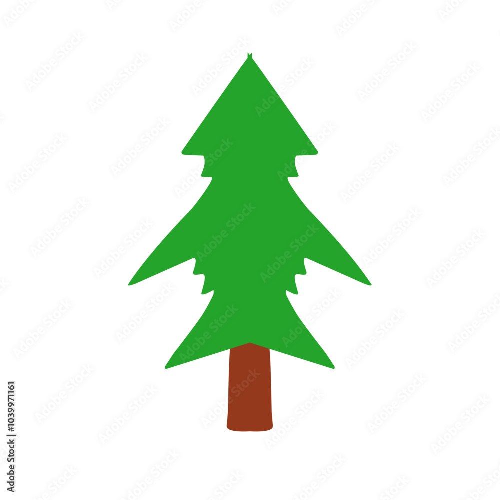 Christmas Pine Tree Illustration Christmas Pine Tree Illustration