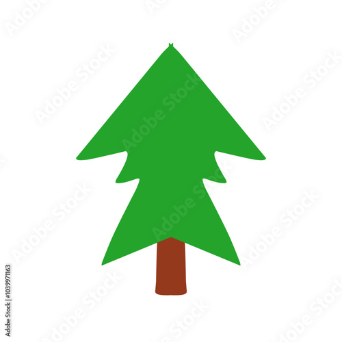 Christmas Pine Tree Illustration