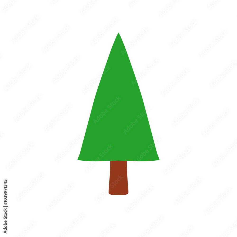 Christmas Pine Tree Illustration Christmas Pine Tree Illustration