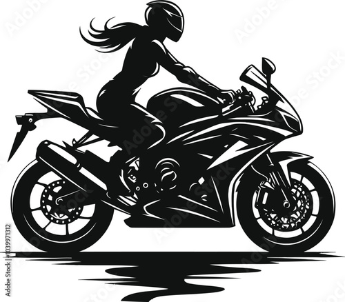 silhouette of a motorcycle