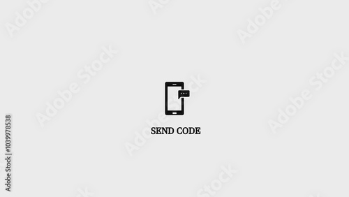 mobile otp code sms get icon set. verification text message in smart phone