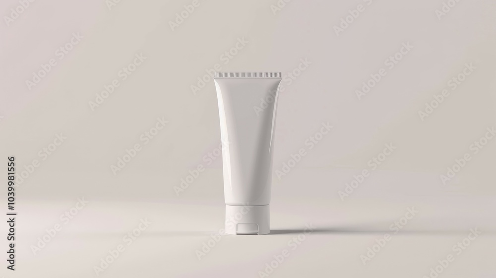 White lotion tube mockup. A minimalist mockup of a white lotion tube on a white background. This image conveys a clean and fresh aesthetic, perfect for product presentations and branding. White lotion tube mockup. A minimalist mockup of a white lotion tube on a white background. This image conveys a clean and fresh aesthetic, perfect for product presentations and branding.