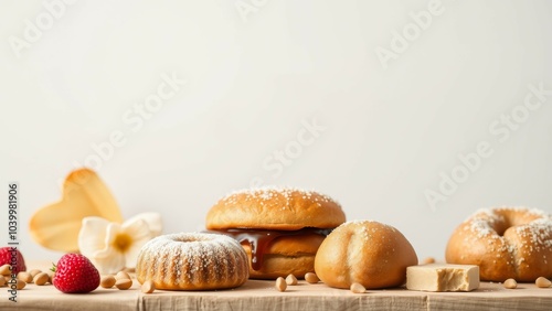 Sweet treats with caramel and sprinkles