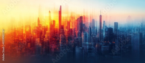 City Skyline at Sunrise