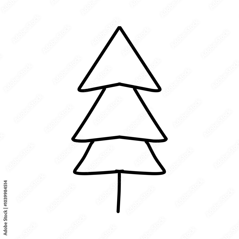 Pine Tree Outline