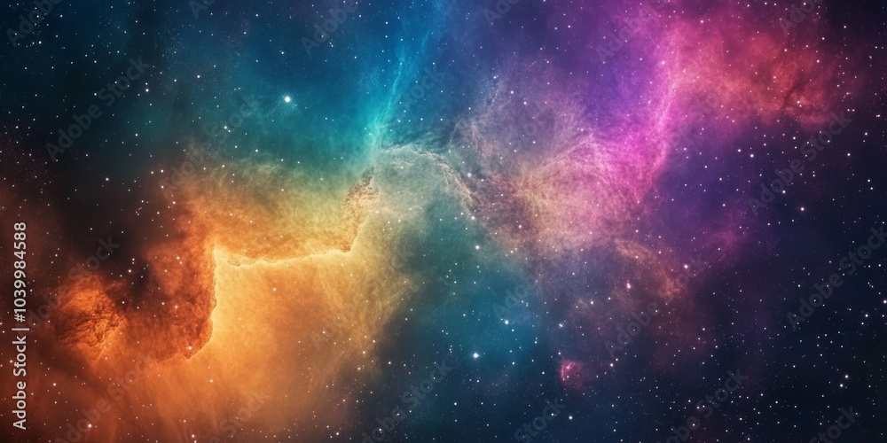Fototapeta premium Colorful Nebula Formation