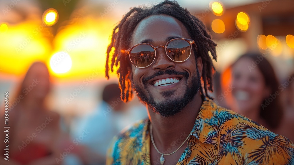 The young professionals are having fun on a rooftop party at sunset. Young people are dancing and drinking beer just before sunset. The young professionals are having fun on a rooftop party at sunset. Young people are dancing and drinking beer just before sunset.