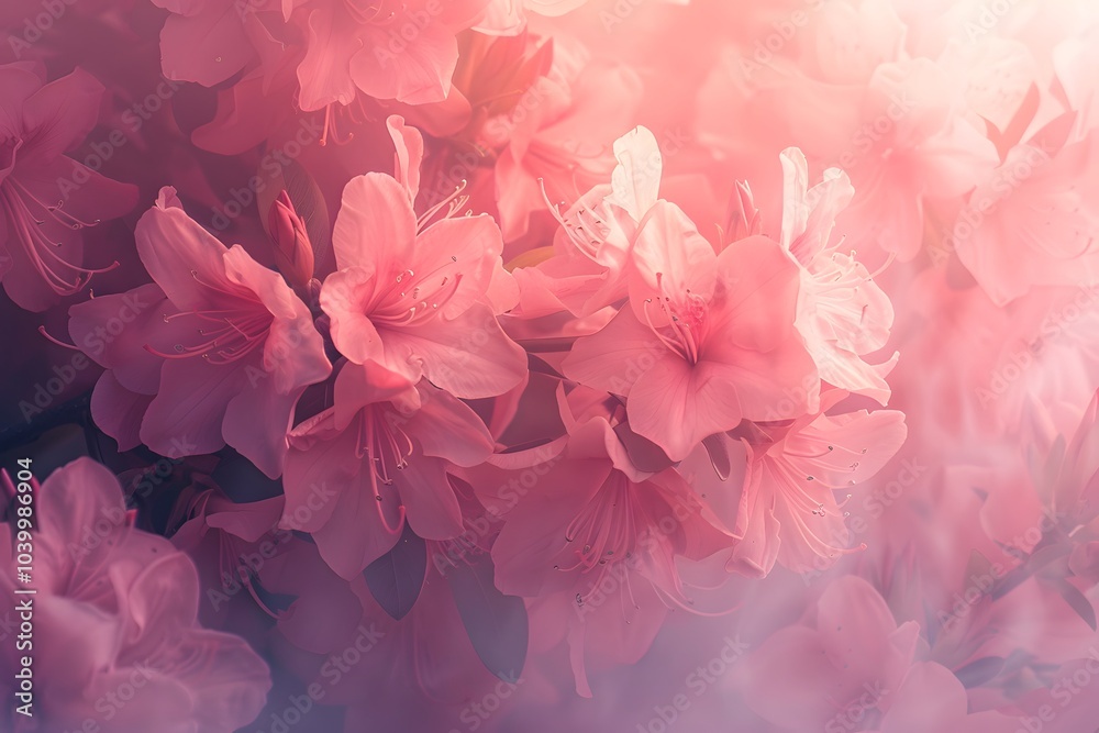Delicate Pink Blossoms in Soft Focus Delicate Pink Blossoms in Soft Focus