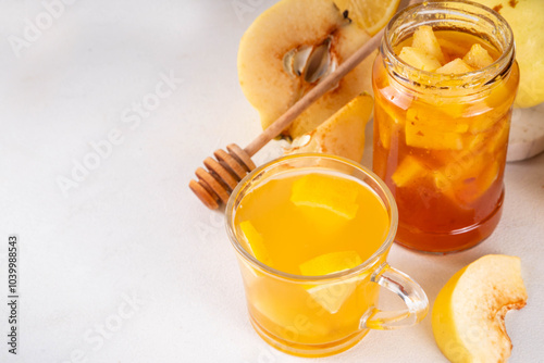 Fotografie Korean traditional Quince Tea, MoGua drink