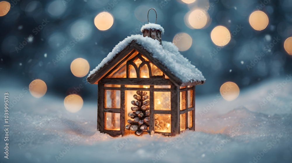 house in the snow, ai generated house in the snow, ai generated