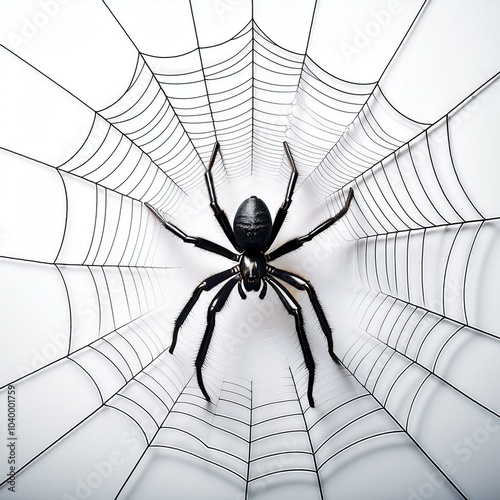 Spinne im Netz photo