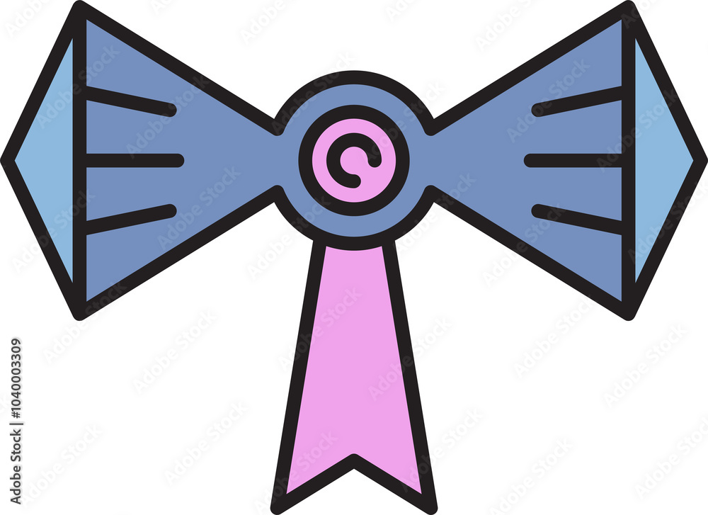 Decorative Bow Ribbon Illustration Decorative Bow Ribbon Illustration