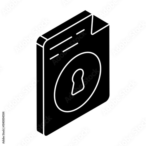 Creative design icon secure file