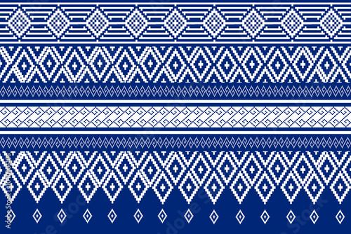 , Thai pattern, Geometric,seamless pattern, Navajo, traditional ethnic, fabric pattern for textiles, rugs, wallpaper, clothing, sarong, batik, wrapping, embroidery, print, background, cover, illustrat