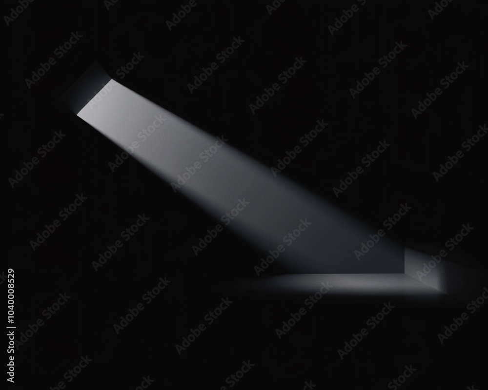 Spotlight in the Dark: Dramatic light beam cutting through the darkness, creating a powerful visual metaphor. Ideal for concepts of hope, discovery, or mystery. Spotlight in the Dark: Dramatic light beam cutting through the darkness, creating a powerful visual metaphor. Ideal for concepts of hope, discovery, or mystery.