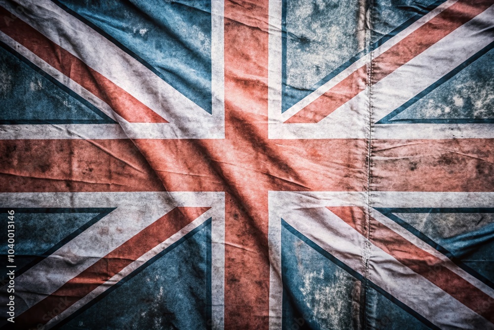 Grunge Style UK National Flag with Scratches - Minimalist Photography for Unique Art Display Grunge Style UK National Flag with Scratches - Minimalist Photography for Unique Art Display