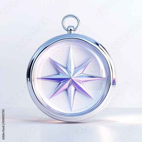 3D Render of Compass Icon