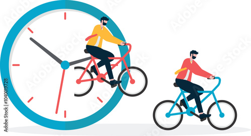 the businessman out of clock tied to his lap and walked forward

