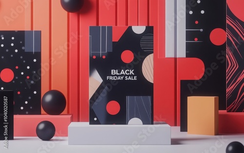 Minimalist Black Friday Sale card showcasing 