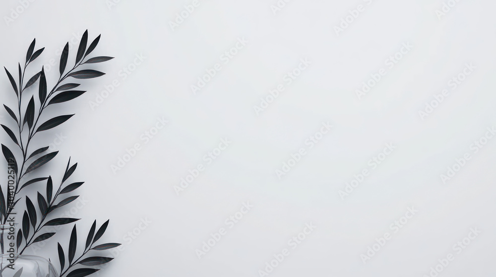 Leafy plant arrangement on a clean, white background. Leafy plant arrangement on a clean, white background.