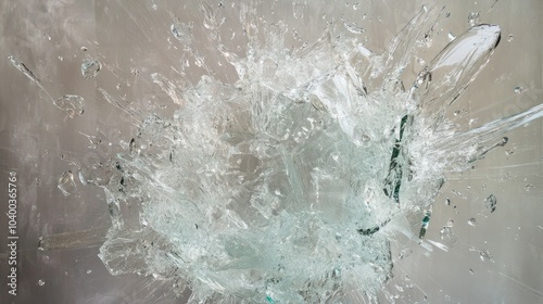 Detail of glass explosion