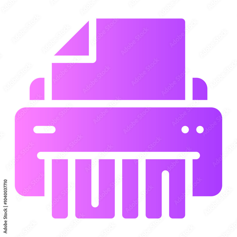 paper shredder gradient icon paper shredder gradient icon