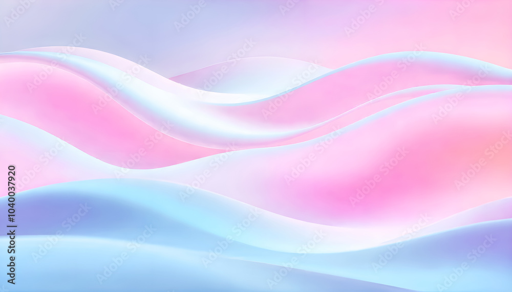 Soft, rolling abstract waves in pastel colors Soft, rolling abstract waves in pastel colors