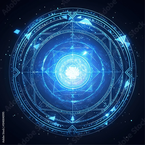 Anime wind magic circle