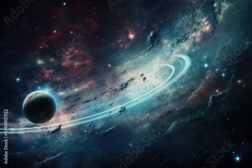 Space with planet backgrounds astronomy universe.