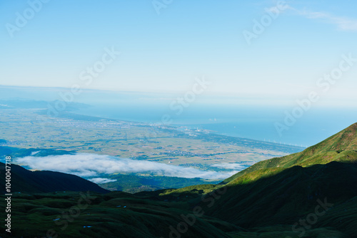 鳥海山から見た風景