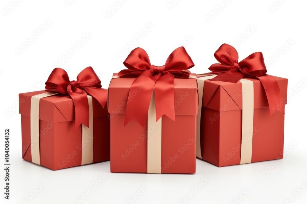 Obraz premium Gift boxes gift ribbon paper.
