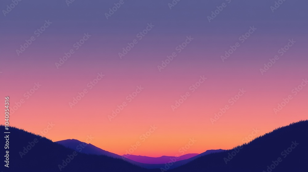 Fototapeta premium Stunning Sunset Sky with Vibrant Colors