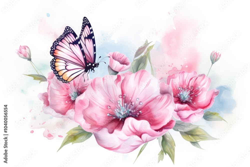 Butterfly flower pattern petal. Butterfly flower pattern petal.