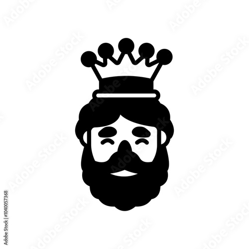 Wise Man Glyph Icon, Vector illustration