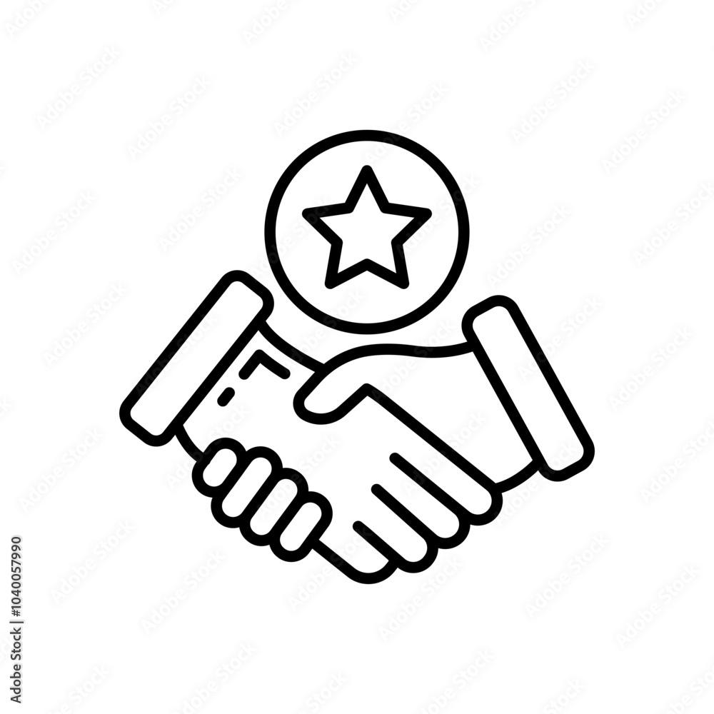 Goodwill Outline Icon, Vector illustration Goodwill Outline Icon, Vector illustration