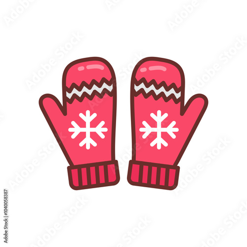 Gloves Filled Icons , Vector illustration