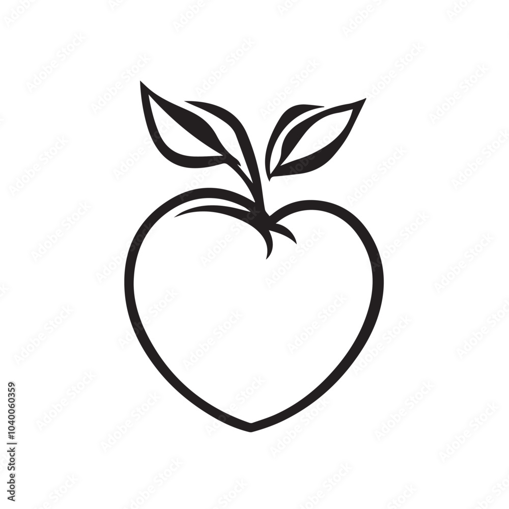 Peaches In cartoon, hand-drawn flat style. image for social media, websites and UI. Isolated 2D vector design in logo, icon, sketch style, simple line vector, single color. AI Generative Art. Peaches In cartoon, hand-drawn flat style. image for social media, websites and UI. Isolated 2D vector design in logo, icon, sketch style, simple line vector, single color. AI Generative Art.