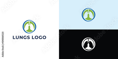 Lungs logo.  lungs  care logo designs for medical service and consult